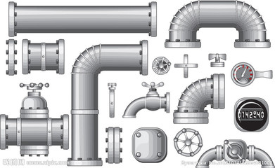 管道设计图__工业生产_现代科技_设计图库
