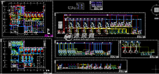 中药提取工段工艺管道平面布置图及流程图