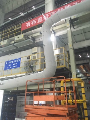 工业用布袋风管在汽车工厂中的应用及其管件组成